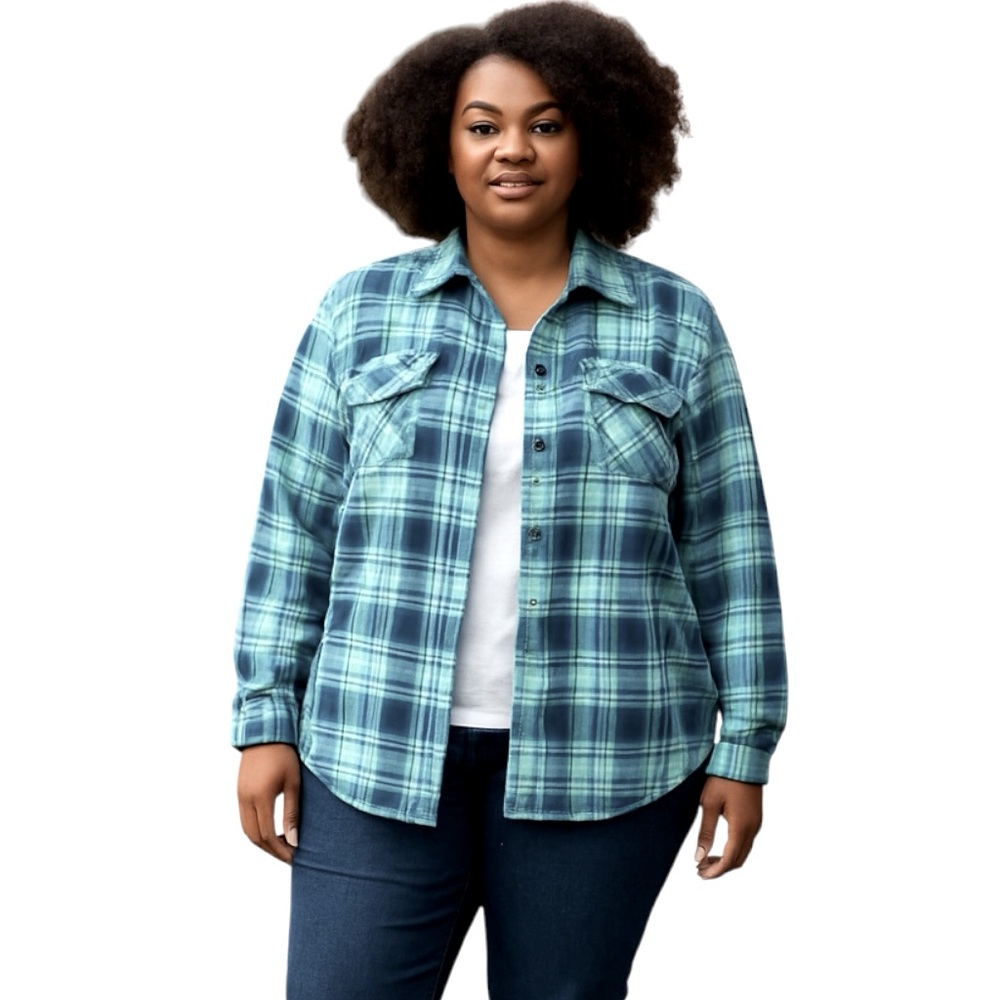 C055 - L.L. Bean Overshirt Shacket with Pockets Sz XL